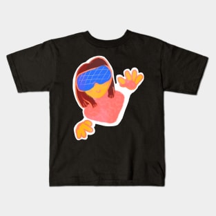 Virtual Reality girl Kids T-Shirt